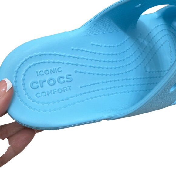Crocs Classic Two-strap Slide Sandals in Artic Women's size 8 Men's size 6 - Picture 5 of 8